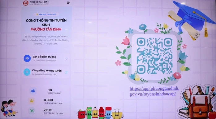 Phường đầu tiên ở TPHCM ra mắt App tuyển sinh đầu cấp