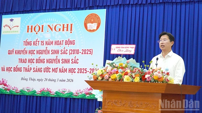 Quỹ Khuyến học Nguyễn Sinh Sắc vận động, tiếp nhận 152 tỷ đồng Quỹ Khuyến học Nguyễn Sinh Sắc vận động, tiếp nhận 152 tỷ đồng