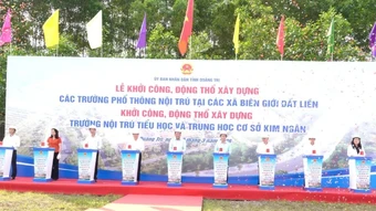 Quảng Trị: Khởi công 11 trường nội trú liên cấp vùng biên giới