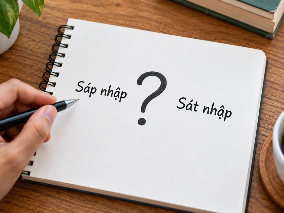 Sáp nhập hay sát nhập là từ đúng chính tả? Sáp nhập hay sát nhập là từ đúng chính tả?