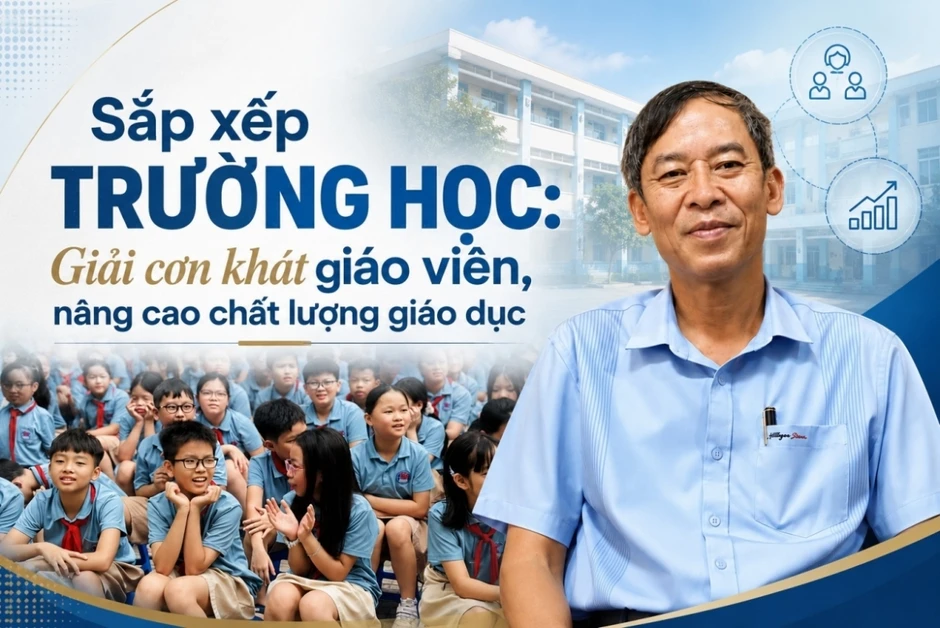 Sắp xếp trường lớp: Giải "cơn khát" giáo viên, nâng chất lượng giáo dục Sắp xếp trường lớp: Giải "cơn khát" giáo viên, nâng chất lượng giáo dục