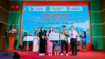 Sinh viên Lào, Campuchia kể chuyện “Những ngôi chợ bên dòng Mê Kông” bằng tiếng Việt