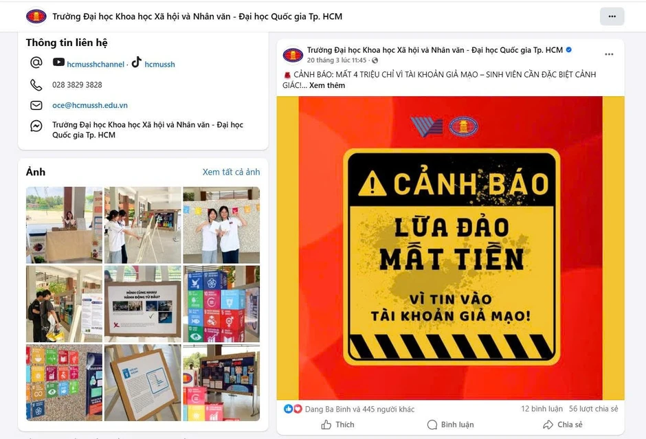 Sinh viên sập bẫy 'cán bộ tài chính giả', mất tiền chỉ trong vài phút Sinh viên sập bẫy 'cán bộ tài chính giả', mất tiền chỉ trong vài phút