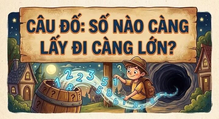 Số nào càng lấy đi càng lớn? Số nào càng lấy đi càng lớn?
