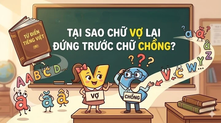 Tại sao chữ vợ lại đứng trước chữ chồng? Tại sao chữ vợ lại đứng trước chữ chồng?