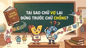 Tại sao chữ vợ lại đứng trước chữ chồng?