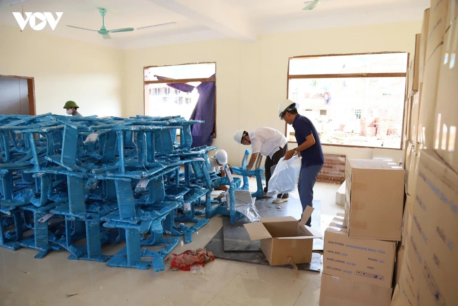 Tăng ca đêm, vượt mưa lũ thi công trường học biên giới ở Sơn La Tăng ca đêm, vượt mưa lũ thi công trường học biên giới ở Sơn La