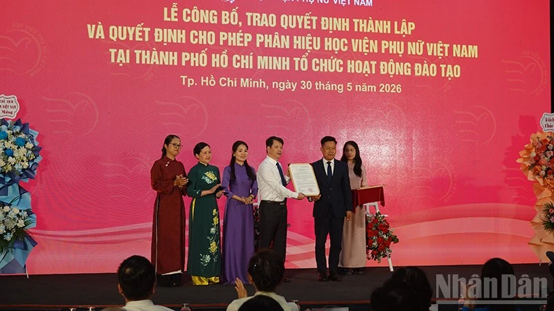 Thành lập Phân hiệu Học viện Phụ nữ Việt Nam tại Thành phố Hồ Chí Minh Thành lập Phân hiệu Học viện Phụ nữ Việt Nam tại Thành phố Hồ Chí Minh