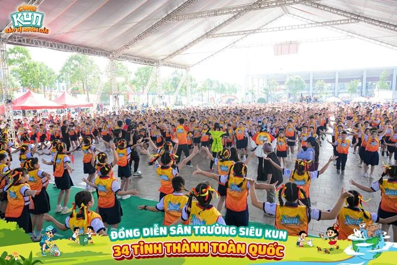 Thông điệp “Cùng KUN bảo vệ muôn loài” được thiếu nhi toàn quốc hưởng ứng qua màn đồng diễn tại sân trường Thông điệp “Cùng KUN bảo vệ muôn loài” được thiếu nhi toàn quốc hưởng ứng qua màn đồng diễn tại sân trường