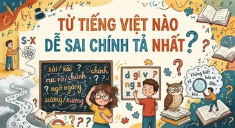 Thử tài chính tả: 3 từ tiếng Việt quen thuộc, bạn viết đúng mấy từ?