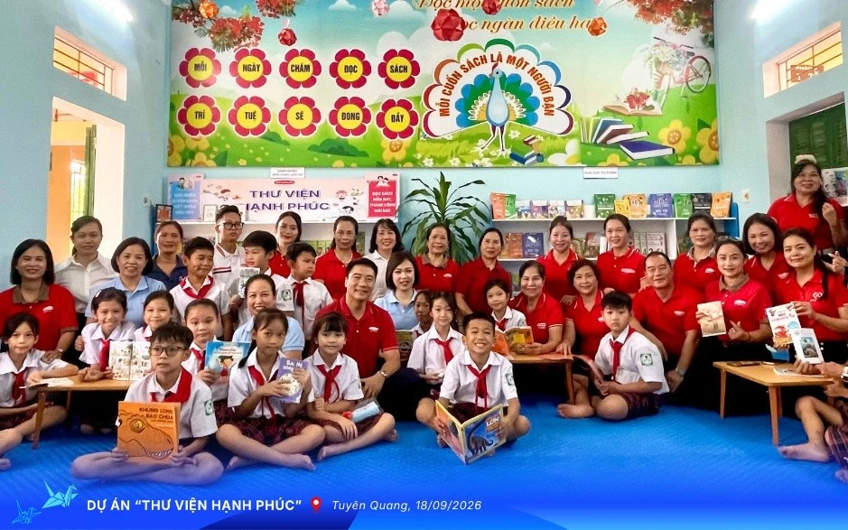 Thư viện Hạnh phúc - Hành trình gieo mầm tri thức của Daiichi Life Việt Nam Thư viện Hạnh phúc - Hành trình gieo mầm tri thức của Daiichi Life Việt Nam