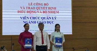 TP.HCM: Bổ nhiệm thêm 2 hiệu trưởng, hiệu phó trường phổ thông