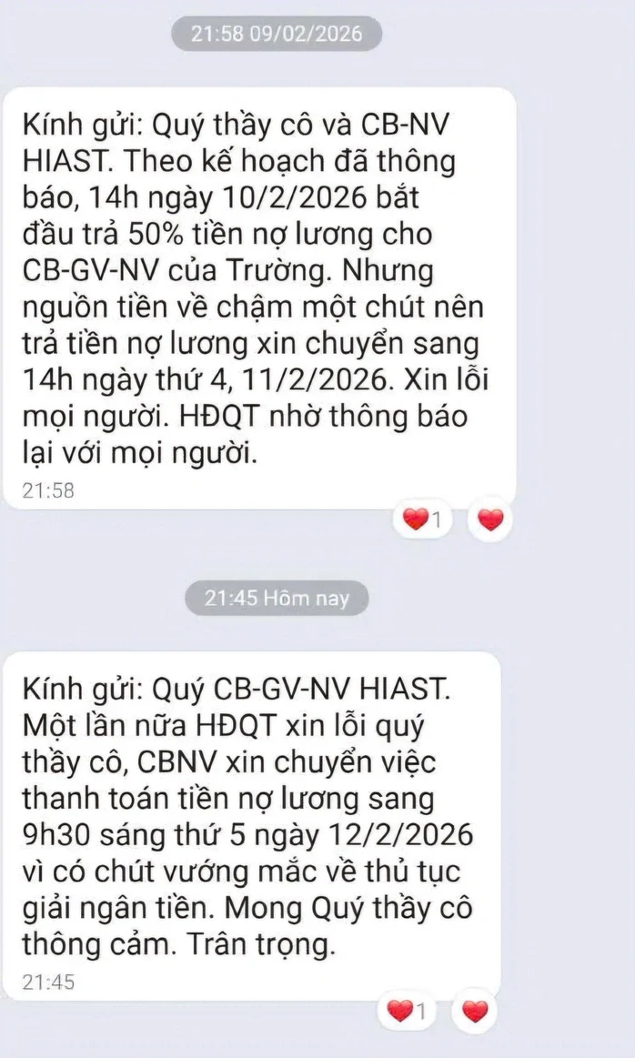TPHCM: Một trường cao đẳng nợ lương hơn 3 năm, giảng viên phải đi giao hàng kiếm sống TPHCM: Một trường cao đẳng nợ lương hơn 3 năm, giảng viên phải đi giao hàng kiếm sống