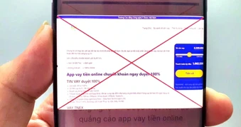 Trang web trường cao đẳng bị giả mạo, quảng cáo vay tiền trực tuyến