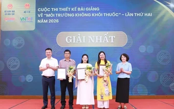 Trao giải Cuộc thi thiết kế bài giảng về “Môi trường không khói thuốc” lần thứ hai