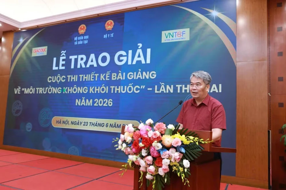 Trao giải Cuộc thi thiết kế bài giảng về “Môi trường không khói thuốc” lần thứ hai Trao giải Cuộc thi thiết kế bài giảng về “Môi trường không khói thuốc” lần thứ hai