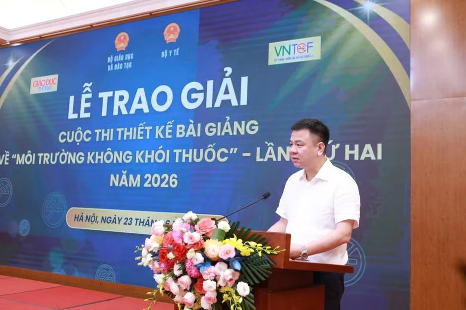Trao giải Cuộc thi thiết kế bài giảng về “Môi trường không khói thuốc” lần thứ hai Trao giải Cuộc thi thiết kế bài giảng về “Môi trường không khói thuốc” lần thứ hai