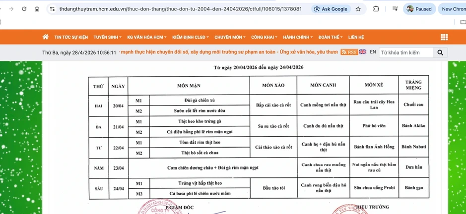 Trứng vịt hấp thịt heo làm 112 người ngộ độc thực phẩm tại Trường Đặng Thùy Trâm Trứng vịt hấp thịt heo làm 112 người ngộ độc thực phẩm tại Trường Đặng Thùy Trâm