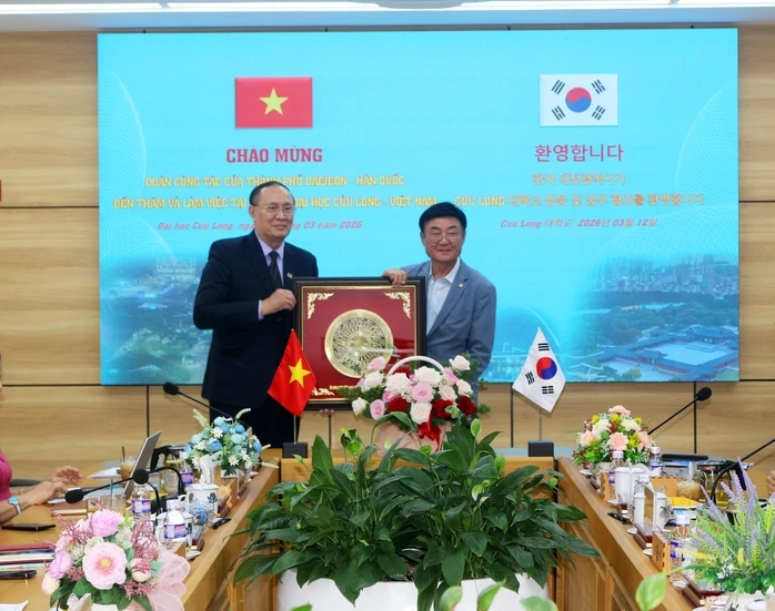 Trường Đại học Cửu Long quan hệ hợp tác với các đối tác ở Hàn Quốc
