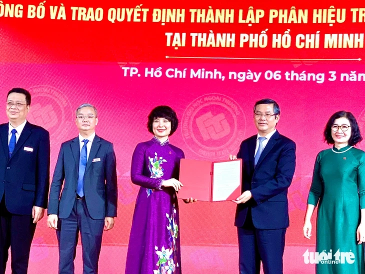Trường đại học Ngoại thương thành lập phân hiệu tại TP.HCM Trường đại học Ngoại thương thành lập phân hiệu tại TP.HCM