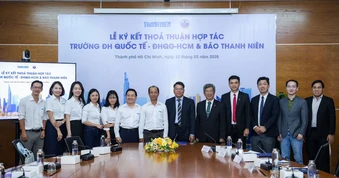Trường thành viên đầu tiên của ĐH Quốc gia TP.HCM ký kết hợp tác với Báo Thanh Niên