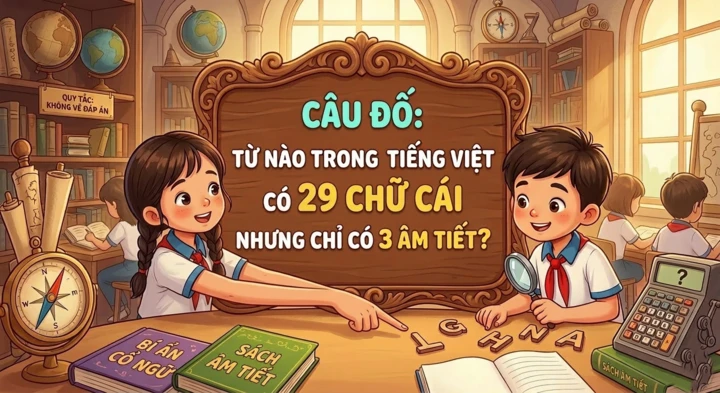 Từ tiếng Việt nào có 29 chữ cái nhưng chỉ có 3 âm tiết? Từ tiếng Việt nào có 29 chữ cái nhưng chỉ có 3 âm tiết?