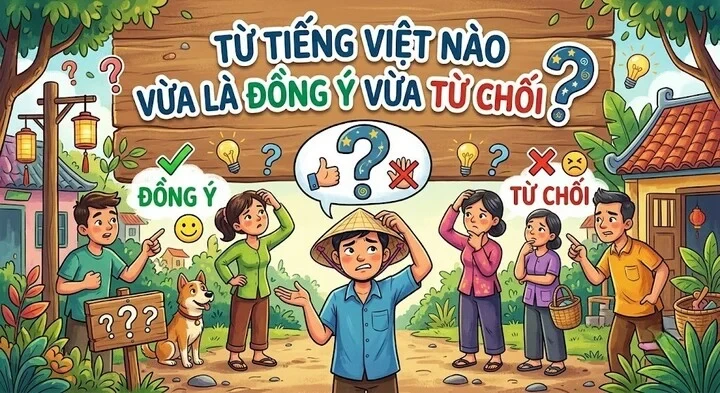 Từ tiếng Việt nào vừa là đồng ý vừa từ chối? Từ tiếng Việt nào vừa là đồng ý vừa từ chối?