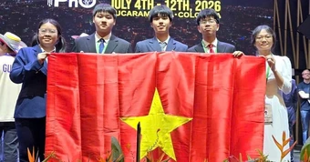 Việt Nam giành 4 Huy chương Vàng Olympic Vật lý quốc tế năm 2026