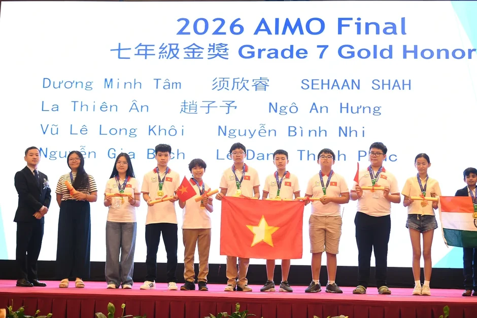 Việt Nam lập kỷ lục thành tích tại Chung kết quốc tế AIMO 2026
