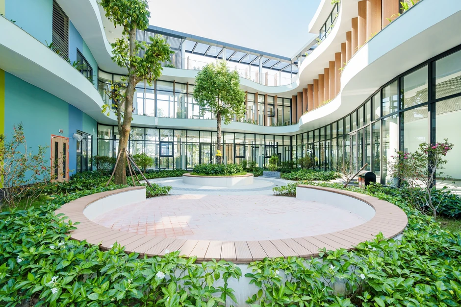 Vin Nexus Center: Trường học hạnh phúc hình trái tim và những gam màu rất 'lạ' Vin Nexus Center: Trường học hạnh phúc hình trái tim và những gam màu rất 'lạ'