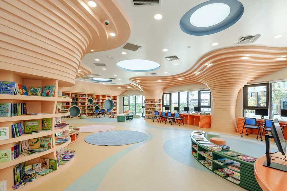 Vin Nexus Center: Trường học hạnh phúc hình trái tim và những gam màu rất 'lạ' Vin Nexus Center: Trường học hạnh phúc hình trái tim và những gam màu rất 'lạ'