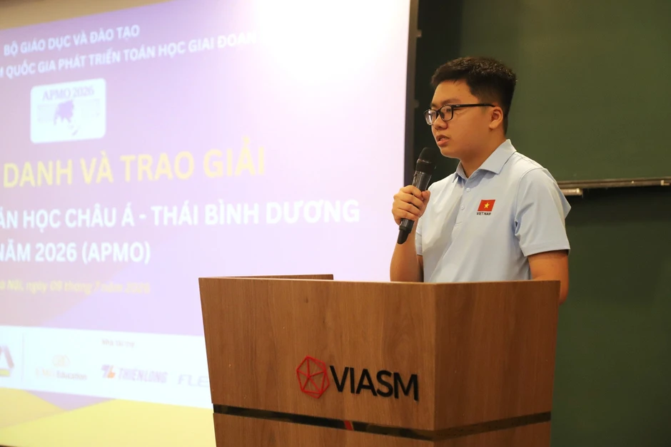 Vinh danh 7 học sinh đoạt huy chương tại kỳ thi Olympic Toán học châu Á năm 2026 Vinh danh 7 học sinh đoạt huy chương tại kỳ thi Olympic Toán học châu Á năm 2026