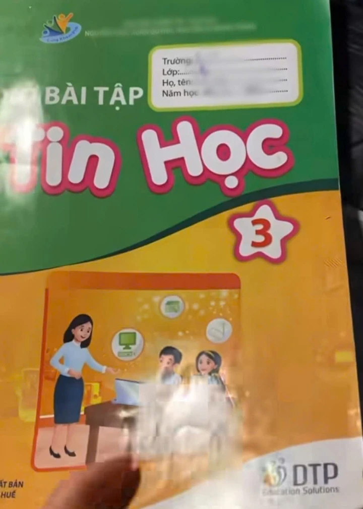 Vở bài tập Tin học lớp 3 in link "web đen": Đơn vị phát hành thông báo khẩn Vở bài tập Tin học lớp 3 in link "web đen": Đơn vị phát hành thông báo khẩn