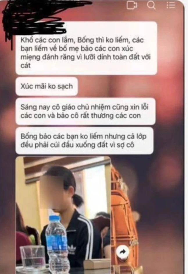 Vụ học sinh liếm đất: Giáo viên giải trình “do các em bộc phát” Vụ học sinh liếm đất: Giáo viên giải trình “do các em bộc phát”