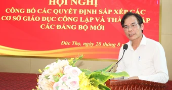 Vụ thầy giáo xin không nhận chức hiệu trưởng: Tỉnh Hà Tĩnh ra quyết định mới
