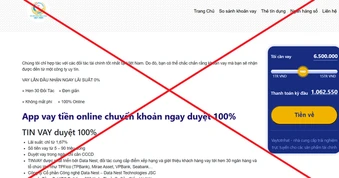 Website trường cao đẳng bị giả mạo, quảng cáo app vay tiền online