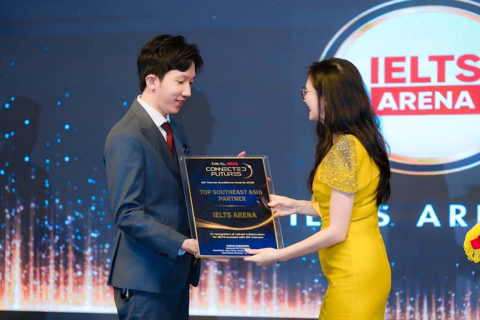 Xu hướng đào tạo IELTS mới giúp IELTS Arena được IDP vinh danh Đối tác Hàng đầu Đông Nam Á Xu hướng đào tạo IELTS mới giúp IELTS Arena được IDP vinh danh Đối tác Hàng đầu Đông Nam Á