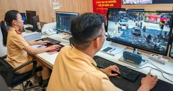 "Soi" camera AI phát hiện vi phạm giao thông, CSGT đến tận nơi xử lý