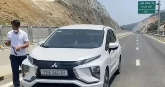 Bị lạc đường, tài xế lái ô tô ngược chiều trên cao tốc Hoài Nhơn - Quy Nhơn