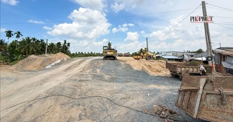 Cao tốc trục ngang đoạn qua địa bàn Cần Thơ đang gặp khó vì thiếu đá