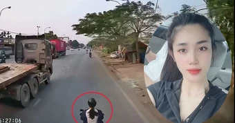 Cô gái kể phút hoảng loạn khi bị xe tải kéo lê cả trăm mét trên quốc lộ