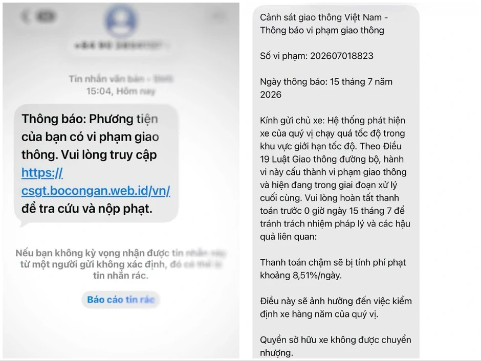 CSGT cảnh báo thủ đoạn giả mạo cổng dịch vụ công để lừa phạt nguội CSGT cảnh báo thủ đoạn giả mạo cổng dịch vụ công để lừa phạt nguội