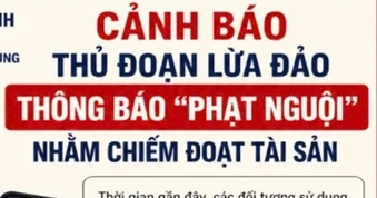 Cục CSGT cảnh báo lừa đảo "không nộp tiền sớm, mức phạt tăng thêm 50%"