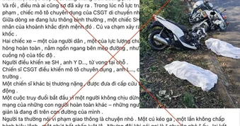 Đắk Lắk: Bác bỏ thông tin sai sự thật về tai nạn giao thông liên quan CSGT