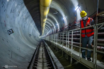 Đào xong 4 km đoạn ngầm metro Nhổn - ga Hà Nội