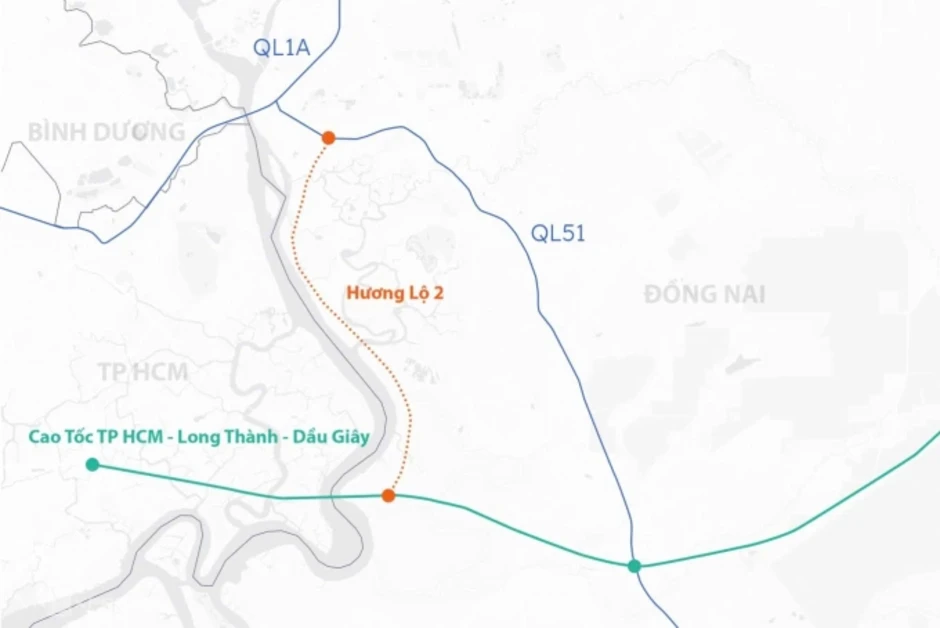 Đồng Nai xây đường nối quốc lộ 51 với cao tốc TP HCM - Long Thành Đồng Nai xây đường nối quốc lộ 51 với cao tốc TP HCM - Long Thành