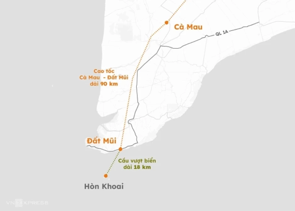 Dự án cầu vượt biển 18 km ra đảo Hòn Khoai thiếu vật liệu Dự án cầu vượt biển 18 km ra đảo Hòn Khoai thiếu vật liệu