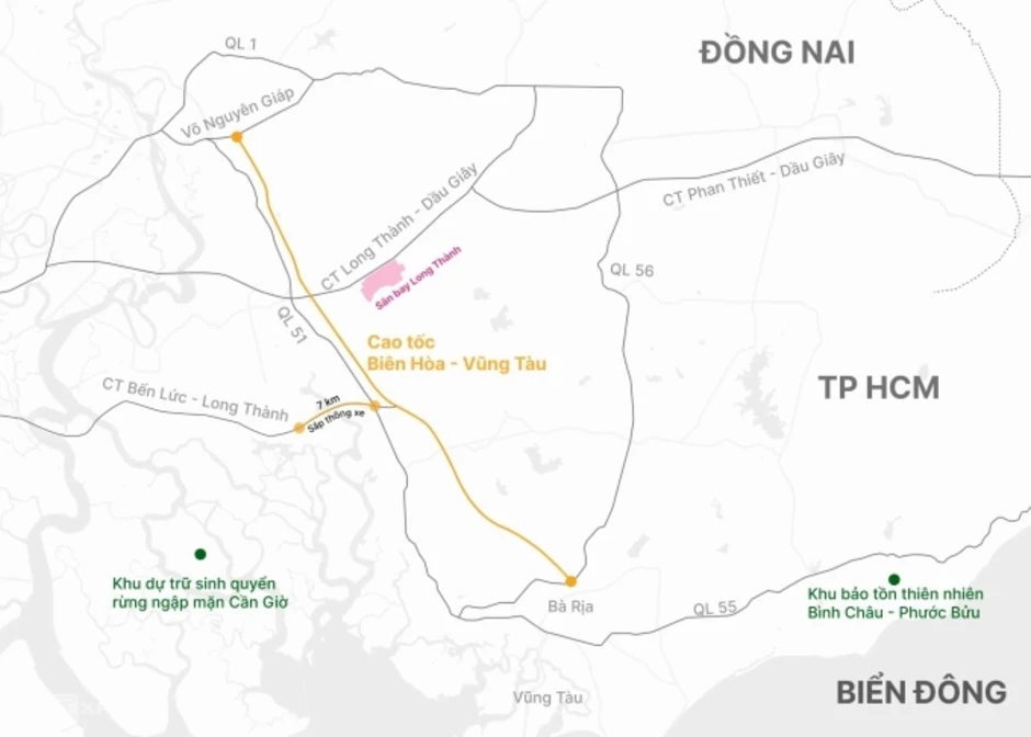Dựng gần 6 km tường chống ồn dọc cao tốc Biên Hòa - Vũng Tàu Dựng gần 6 km tường chống ồn dọc cao tốc Biên Hòa - Vũng Tàu