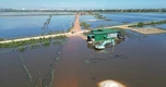 Đường nối sân bay chưa thể thi công vì chìm sâu dưới nước