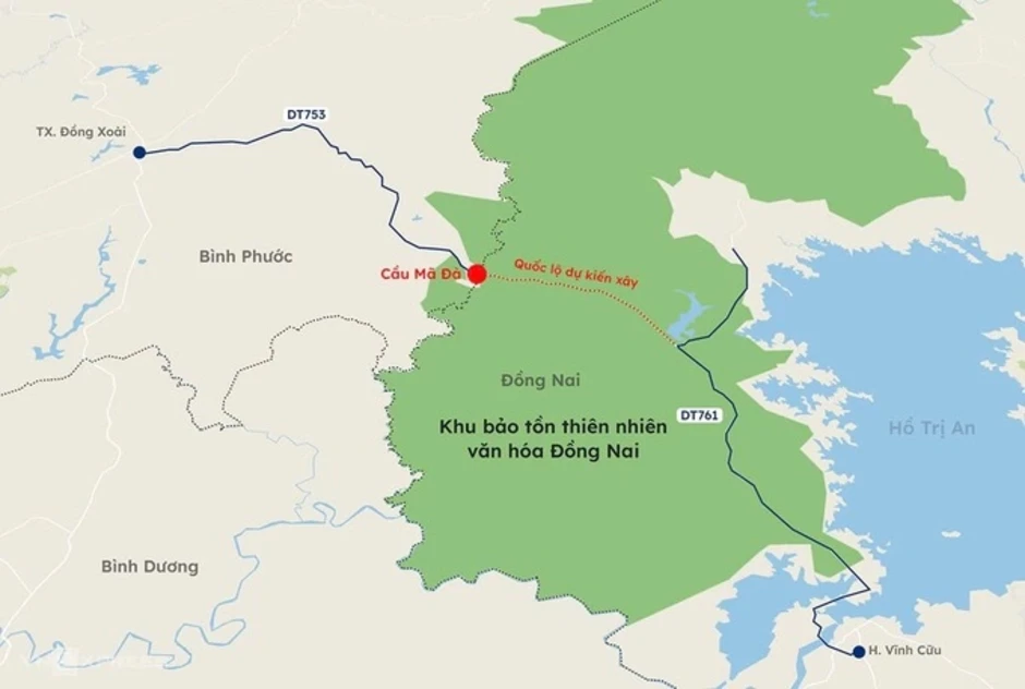 Đường xuyên rừng Mã Đà sẽ có 13 km tường chống ồn, chắn sáng Đường xuyên rừng Mã Đà sẽ có 13 km tường chống ồn, chắn sáng